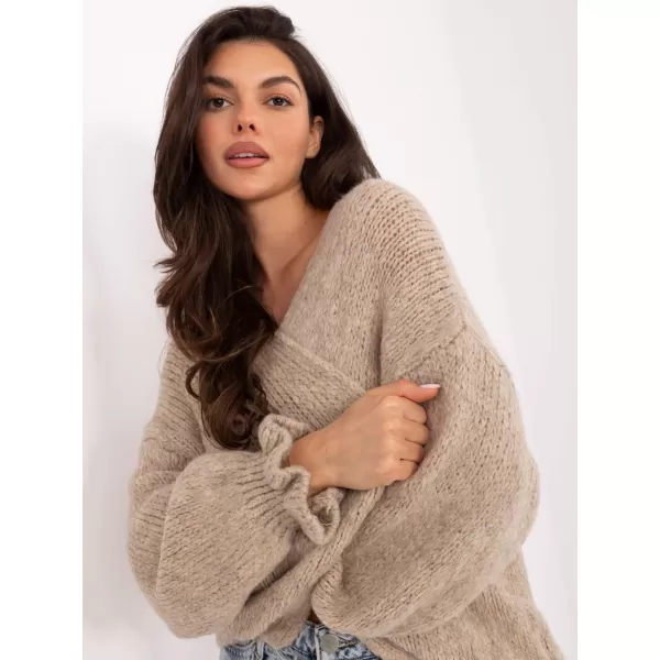  Dámský svetr RUE PARIS MI-SW-0904.82 BEIGE 