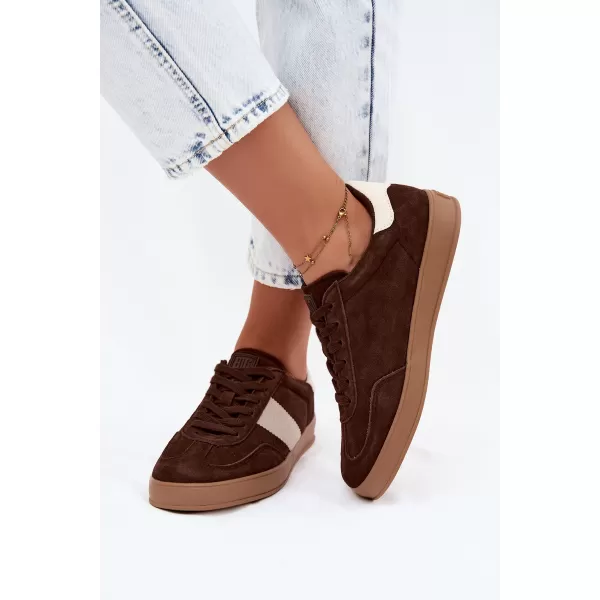  Dámské tenisky BIG STAR SHOES UU274008 BROWN/BEIGE 