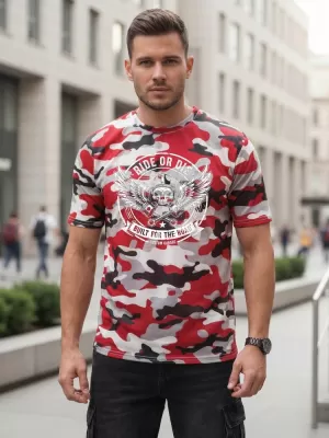 Pánské triko DSTREET ČERVENÁ