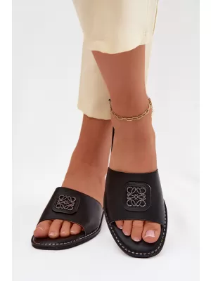 Dámské pantofle S.BARSKI KV61-6019 BLACK