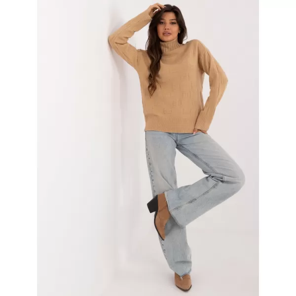 Dámský svetr WOOL FASHION ITALIA AT-SW-2342-1.35 CAMEL 