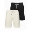 Pánský set kraťas OMBRE Z124 BLACK/CREAM