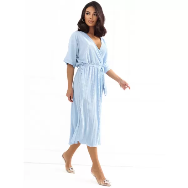  Dámské šaty LAKERTA LK-SK-509699.85 LIGHT BLUE 