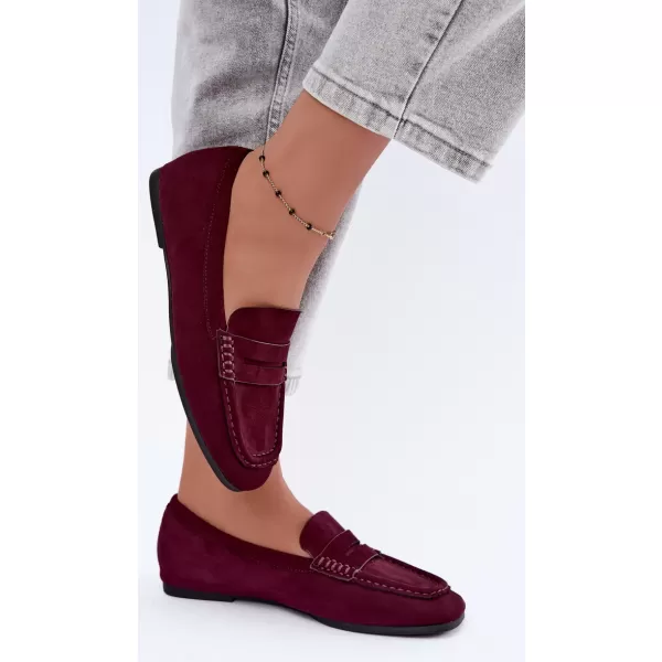  Dámské mokasíny BOTO D-307 BURGUNDY 