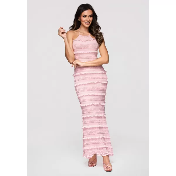  Dámské šaty LARICA LA-OM-DLR361 PINK 