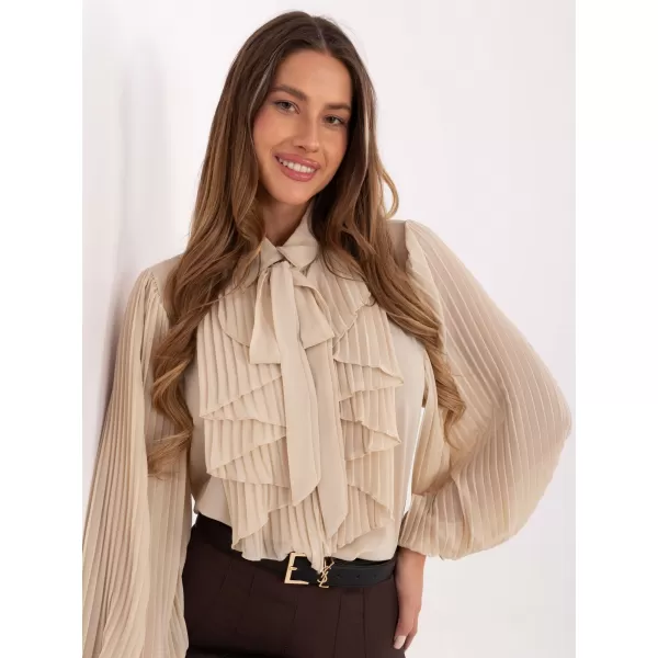  Dámská halenka ITALY MODA MI-KS-A2818.09 LIGHT BEIGE 