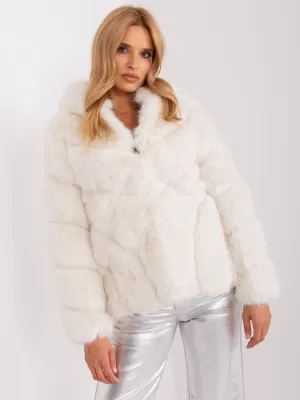 Dámská bunda WOOL FASHION ITALIA AT-KR-2386.00P ECRU