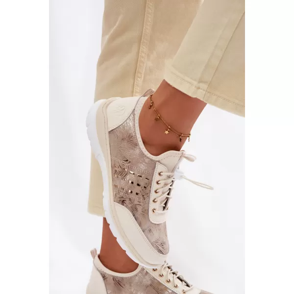  Dámské tenisky D&A GR61-5990 BEIGE 
