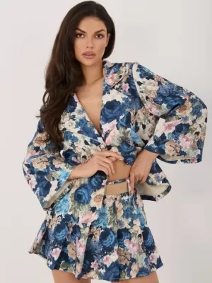 Dámské kraťasy ITALY MODA IT-SN-FL8757-1.30 DARK BLUE