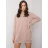 Dámské šaty RUE PARIS RV-SK-7332.65 DARK BEIGE
