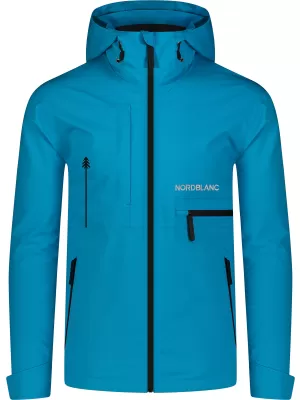 Pánská nepromokavá bunda NORDBLANC RIGID NBSJM8313 ZÁŘIVĚ MODRÁ