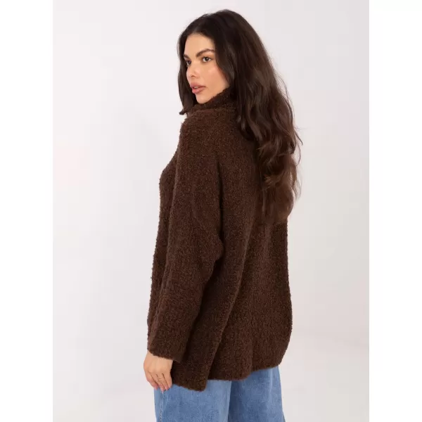  Dámský svetr FACTORY PRICE CH-SW-72993.25 DARK BROWN 