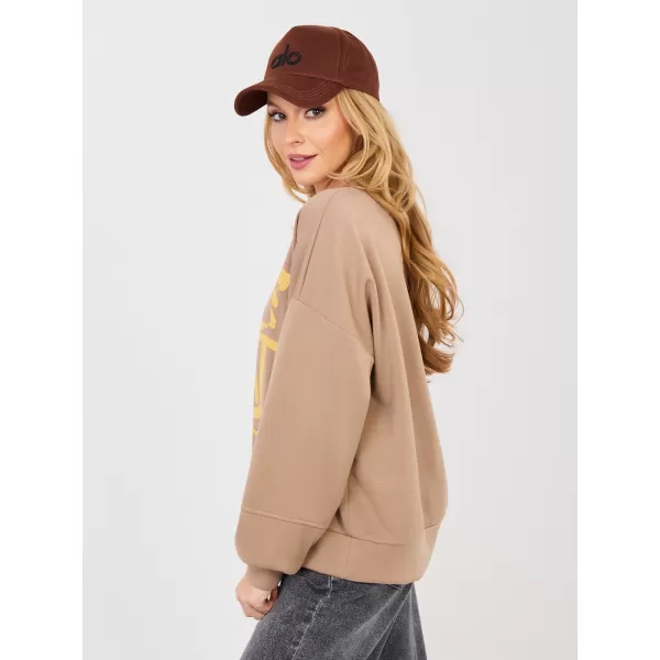  Dámská mikina RUE PARIS IT-BL-22183.45 DARK BEIGE 