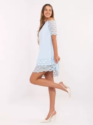 Dámské šaty LAKERTA LK-SK-506654.52 LIGHT BLUE