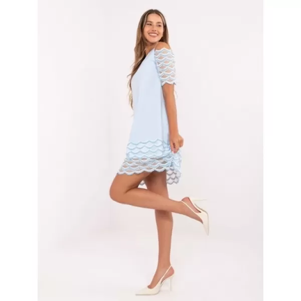  Dámské šaty LAKERTA LK-SK-506654.52 LIGHT BLUE 