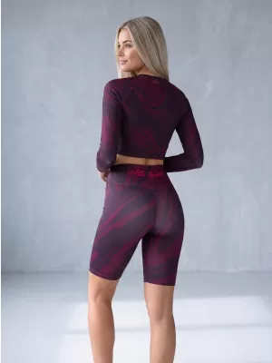Dámské legíny nad kolena premium (nové velikosti) ALTISPORT VOJ/ALW072LEG06 WINE-RED