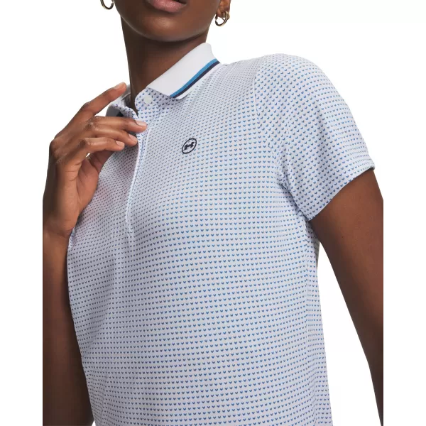  Dámské triko UNDER ARMOUR UA ARMOURDRY PRINTED POLO 6015132-100 BÍLÁ 