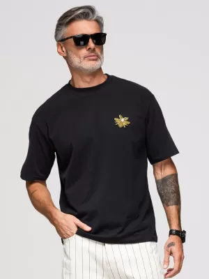 Pánské triko OMBRE OM-TSCT-0275 BLACK