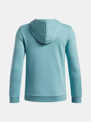 Chlapecká mikina UNDER ARMOUR RIVAL LW 1/4 ZIP HOODIE 6009316-425 MODRÁ