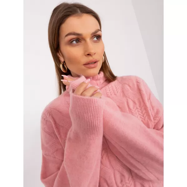  Dámský svetr WOOL FASHION ITALIA AT-SW-23401.97P BRIGHT PINK 