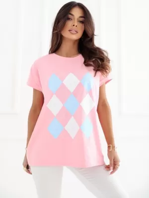 Dámské triko RELEVANCE RV-BZ-A1247.99 BRIGHT PINK