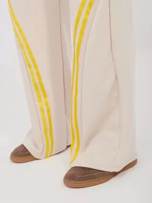 Dámské tepláky RUE PARIS IT-DR-22168.66 BEIGE