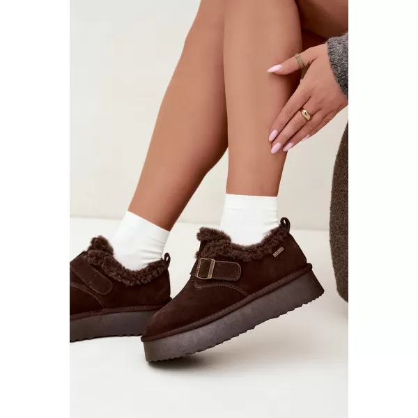  Dámské sněhule BIG STAR SHOES UU274319 BROWN/BEIGE 