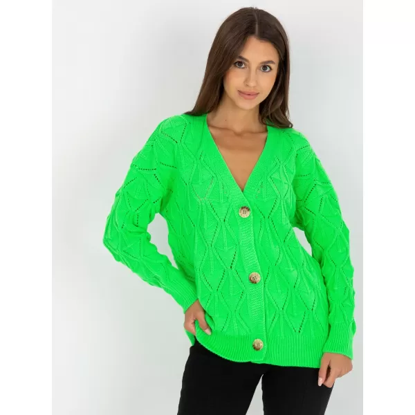  Dámský svetr RUE PARIS LC-SW-8035.06X FLUO GREEN 