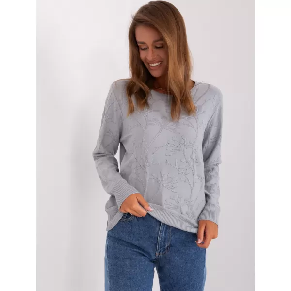 Dámský svetr WOOL FASHION ITALIA AT-SW-2231.99P GRAY 