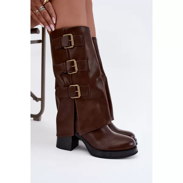  Dámské kozačky BOTO C-355 BROWN 