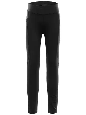 Dětské legíny ALPINE PRO GEMSO BLACK