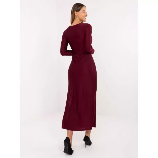  Dámské šaty ITALY MODA IT-SK-21619.97 BURGUNDY 
