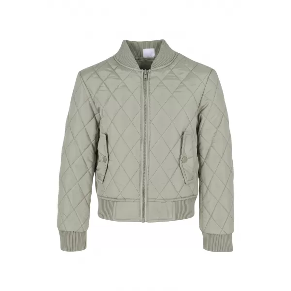  Dívčí prošívaná bunda URBAN CLASSICS UCK806-03259 SOFT SALVIA 