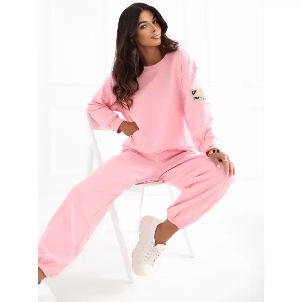  Dámský komplet RUE PARIS RV-KMPL-A1279.85 BRIGHT PINK 