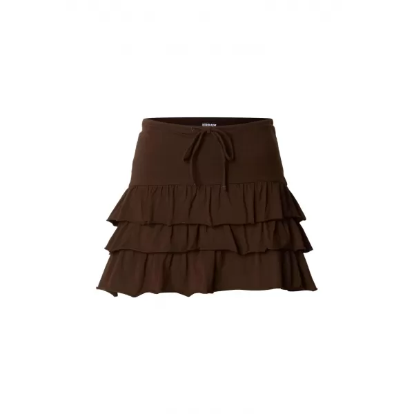  Dámská sukně URBAN CLASSICS TB7506-00075 BROWN 