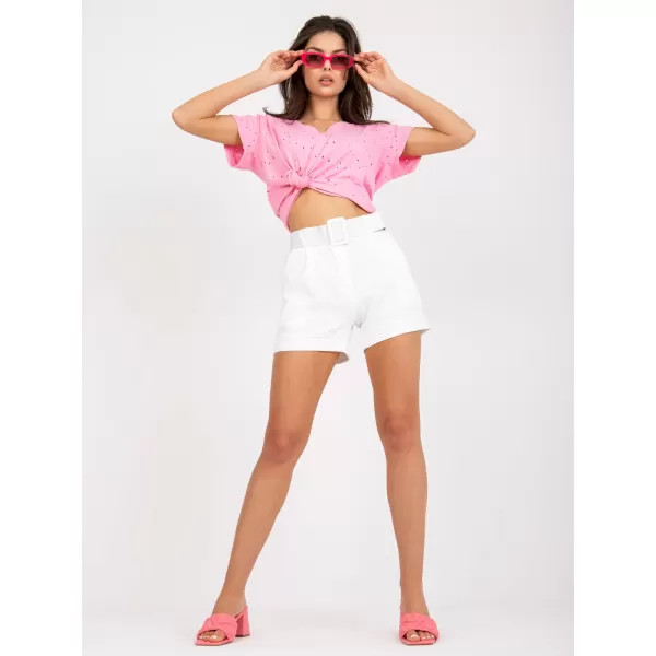  Dámské kraťasy ITALY MODA DHJ-SN-15776.01P WHITE 