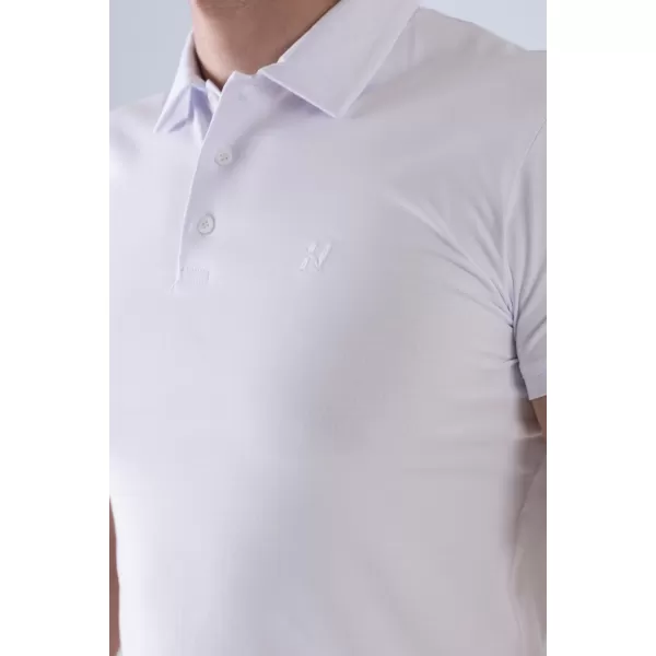  Pánské trička NEBBIA MIKE MUSCLE FIT POLO 157 WHITE 