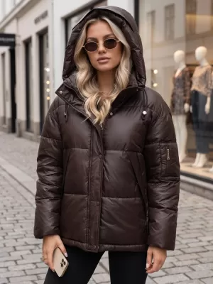Dámská bunda DSTREET HNĚDÁ