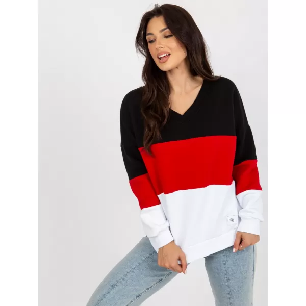  Dámská mikina RELEVANCE RV-BL-8377.89 BLACK AND RED 