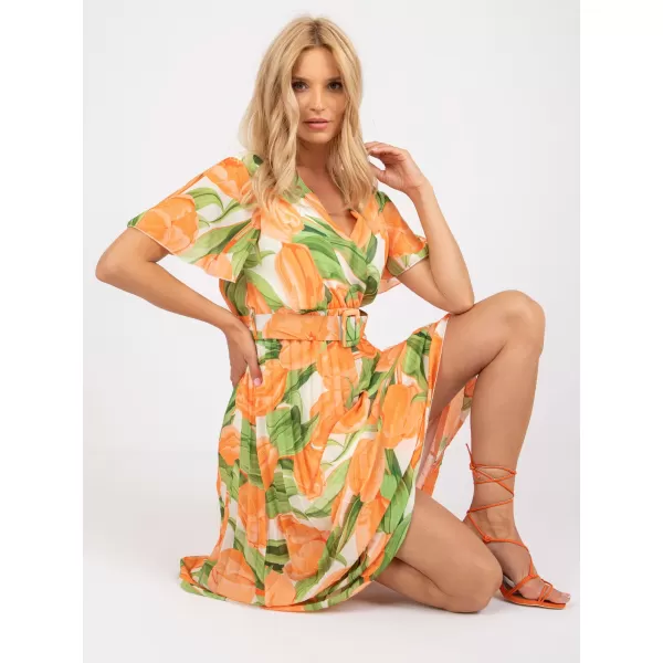  Dámské šaty ITALY MODA DHJ-SK-11331-2.32 ORANGE 