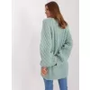 Dámské pletené šaty WOOL FASHION ITALIA AT-SW-2367-2.64P MINT
