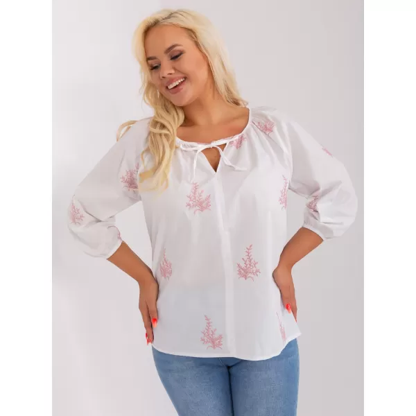  Dámská halenka LAKERTA LK-BZ-509324-1.81P WHITE-PINK 