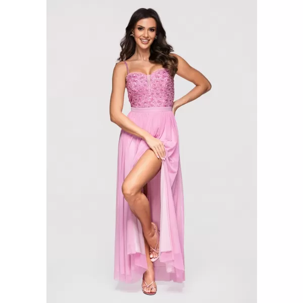  Dámské šaty LARICA LA-OM-DLR339 PINK 