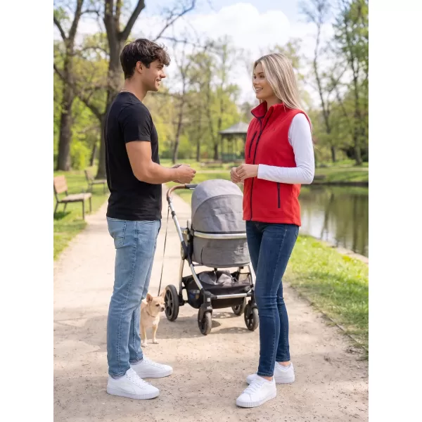  Dámská fleece vesta ALTISPORT ALW002525 ČERVENÁ 