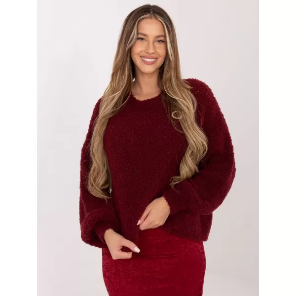  Dámský svetr FACTORY PRICE CH-SW-72610.62 BURGUNDY 