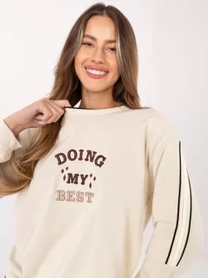 Dámská mikina RELEVANCE RV-BL-A942.62 LIGHT BEIGE