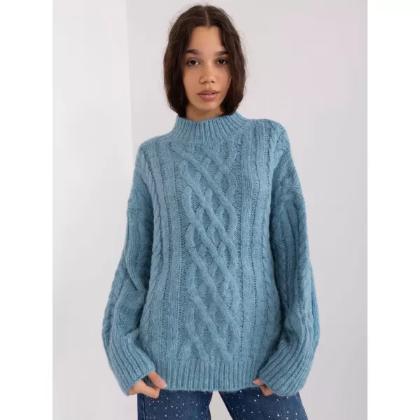  Dámský svetr WOOL FASHION ITALIA AT-SW-2363-2.30 BLUE 