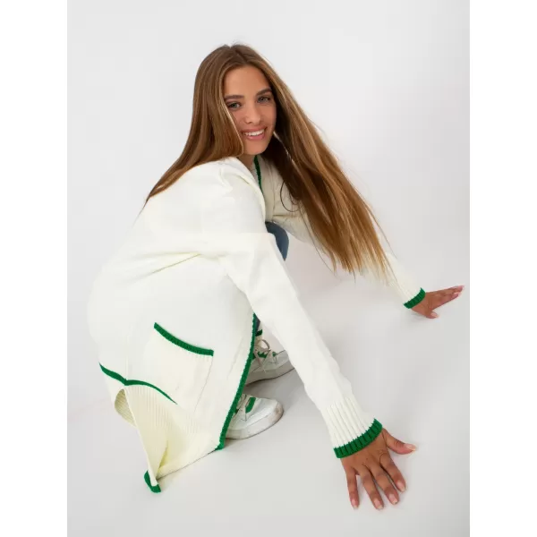 Dámský svetr RUE PARIS LC-SW-0340.42P WHITE-GREEN 