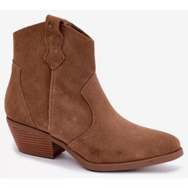  Dámské kotníkové boty BIG STAR SHOES TT274953 BÉŽOVÁ 