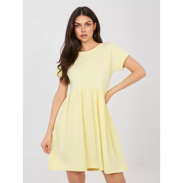  Dámské šaty RUE PARIS RV-SK-5672.03P BRIGHT YELLOW 